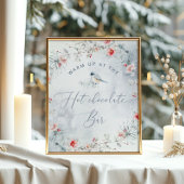 Weihnachten Warm auf der heißen Schokolade Bar Poster