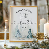 Weihnachten Warm auf der heißen Schokolade Bar Poster