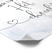 Weihnachten wärmen bei der Hot Chocolate Bar Poster (Ecke)