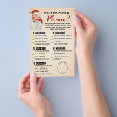 Weihnachten Was auf Ihrem Handy Weihnachtsspielkar Flyer (Handgriff)