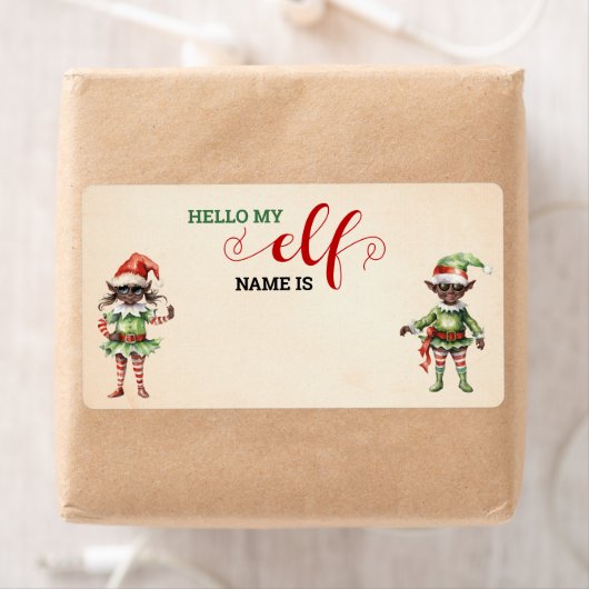 Weihnachten Was Ihr Elf-Spiel-Label (Insitu)