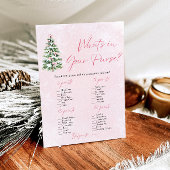 Weihnachten, was in deinem Purse Baby Duschspiel i Einladung