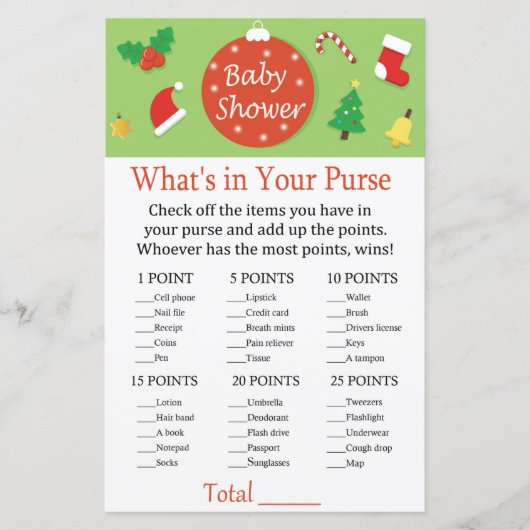 Weihnachten Was ist in deinem Geldbeutel? (Vorderseite)