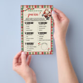 Weihnachten Was ist in Ihrer Karierten Spielkarte  Flyer (Handgriff)