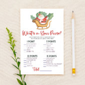 Weihnachten Was ist in Purse Baby Duschspiel Briefpapier