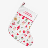 Weihnachten Was Spaß Erste Weihnachten Großer Weihnachtsstrumpf (Vorderansicht (hängend))