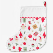 Weihnachten Was Spaß Erste Weihnachten Großer Weihnachtsstrumpf (Rückseite)