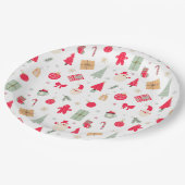 Weihnachten Was Spaß zum ersten Geburtstag Pappteller (Schrägansicht)