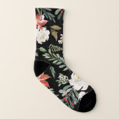 Weihnachten Wasserfarbe Blumenkohl Feiertag Socken (Rechts - Außen)