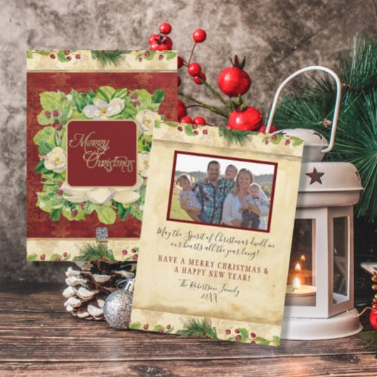 Weihnachten Wasserfarbe Flora Magnolia Pinakothek