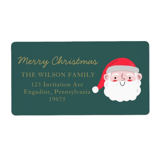 Weihnachten Wasserfarbe Frohe Weihnachtsadress (Vorne)