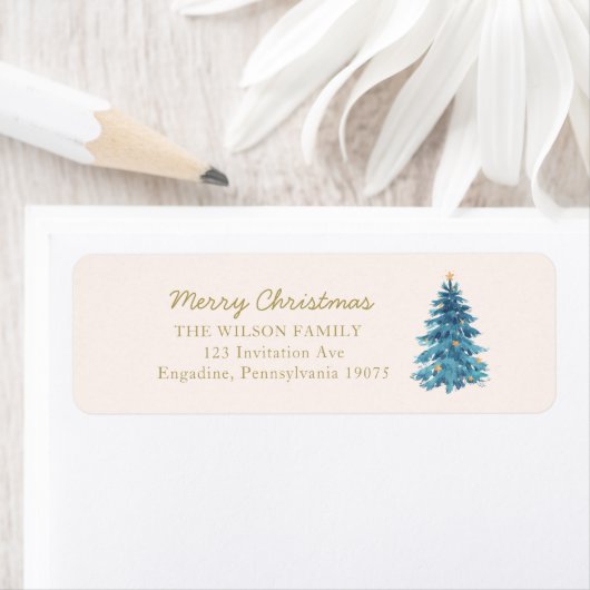 Weihnachten Wasserfarbe Frohe Weihnachtsadress (Insitu)