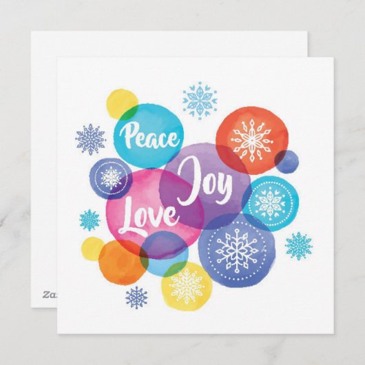 Weihnachten | Wasserfarbe - Liebe Jozision (Vorne/Hinten)