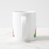 Weihnachten| Wasserfarbe - Schneeflocken - Zierbau Jumbo-Tasse (Rückseite)