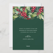 Weihnachten Wasserfarben Berries und Grünreath (Rückseite)