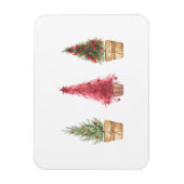 Weihnachten Wasserfarben Weihnachtsbaumen Magnet (Vertikal)