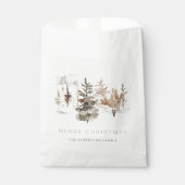 Weihnachten Wasserfarben Winterlandschaft Geschenktütchen (Vorderseite)