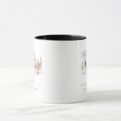 Weihnachten Wasserfarben Winterlandschaft Tasse (Zentrum)