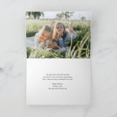 Weihnachten Wasserfarbene Festtage Fotokarte (Innenseite)