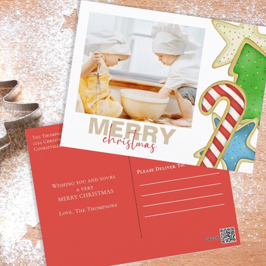 Weihnachten Wasserfarbene Niedliche Cookies 1 Foto