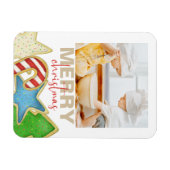 Weihnachten Wasserfarbene Niedliche Cookies 1 Foto Magnet (Horizontal)