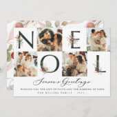 Weihnachten Watercalor Cranberry Collage 4 Foto Ur (Vorne/Hinten)