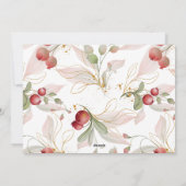 Weihnachten Watercalor Cranberry Collage 4 Foto Ur (Rückseite)