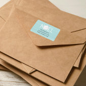 Weihnachten Watercolor Beach Tropischer Sand Dolla Adressaufkleber