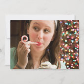 Weihnachten, "Weck auf Weihnachten" Lashes Feiertagskarte (Rückseite)