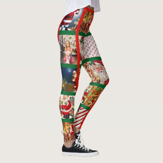 Weihnachten Weihnachten 10 Fotovorlage Frauen Leggings (Rechts)