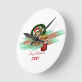 Weihnachten Weihnachten 2021 Acrylwand Uhr (Winkel)