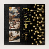 Weihnachten Weihnachten 3 Foto Collage Rustische L Puzzle (Horizontal)