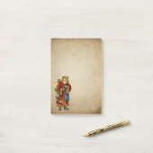 Weihnachten Weihnachten Alte Welt Weihnachtsmann P Post-it Klebezettel (Auf Schreibtisch)