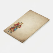 Weihnachten Weihnachten Alte Welt Weihnachtsmann P Post-it Klebezettel (angewinkelt)