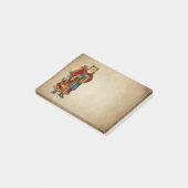 Weihnachten Weihnachten Alte Welt Weihnachtsmann P Post-it Klebezettel (angewinkelt)