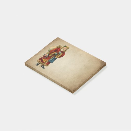 Weihnachten Weihnachten Alte Welt Weihnachtsmann P Post-it Klebezettel (angewinkelt)