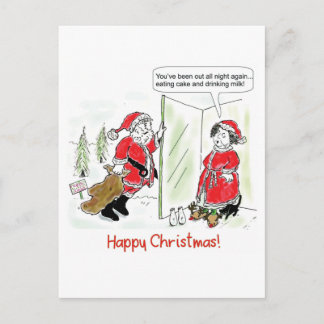 Weihnachten Weihnachten am Weihnachtsmorgen Postkarte