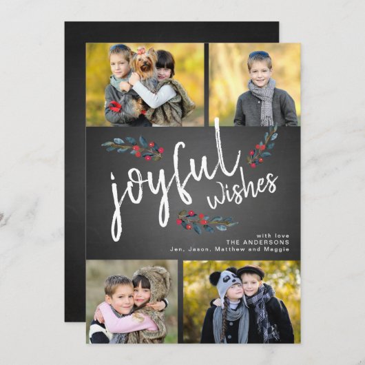 Weihnachten Weihnachten auf Joyful Wishs Weihnacht (Vorne/Hinten)