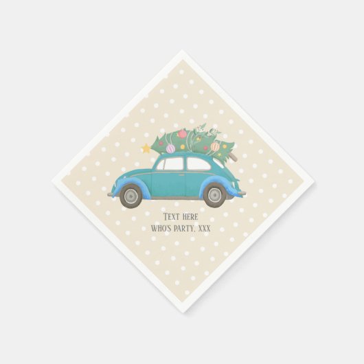 Weihnachten, Weihnachten, Baby, Weihnachtsbaum, Au Serviette (Ecke)