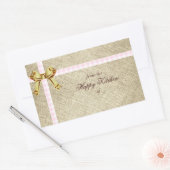 Weihnachten Weihnachten Backen Giralrosa & Rustika Rechteckiger Aufkleber (Umschlag)