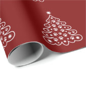 Weihnachten Weihnachten Baum Winter Merry Bright U Geschenkpapier (Rolleneckpunkt)