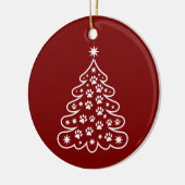 Weihnachten Weihnachten Baum Winter Merry Bright U Keramik Ornament (Links)