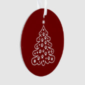 Weihnachten Weihnachten Baum Winter Merry Bright U Ornament (Vorderseite)