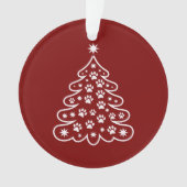 Weihnachten Weihnachten Baum Winter Merry Bright U Ornament (Vorderseite)