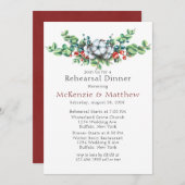 Weihnachten Weihnachten Berry Cotton Probe Abendes Einladung (Vorne/Hinten)