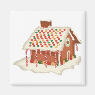 Weihnachten Weihnachten Candy Gingerbrot Hütte We Magnet