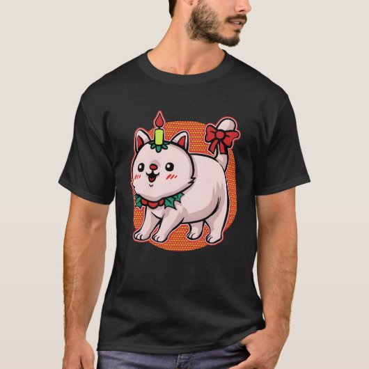 Weihnachten Weihnachten Cat Mieze Xmas Freund Katz T-Shirt (Vorderseite)