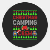 Weihnachten Weihnachten Crew Weihnachten Weihnacht Runder Aufkleber (Vorderseite)