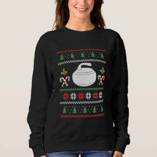 Weihnachten Weihnachten Curling Curler Ice Curl Sweatshirt