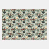 Weihnachten Weihnachten Design Geschenkpapier Set (Vorderseite)